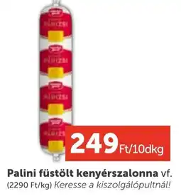 PRIVÁT Palini füstölt kenyérszalonna ajánlat