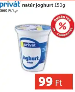 PRIVÁT Privát natúr joghurt ajánlat