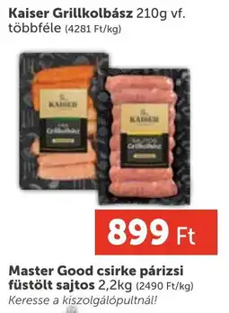 PRIVÁT Kaiser Grillkolbász ajánlat