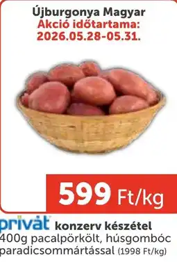 PRIVÁT Újburgonya Magyar ajánlat