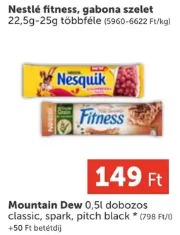 PRIVÁT Nestlé fitness, gabona szelet ajánlat