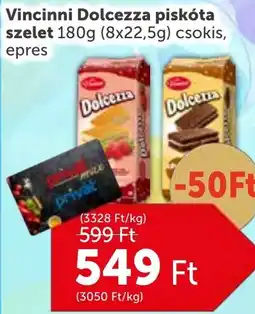 PRIVÁT Vincinni Dolcezza piskóta szelet ajánlat
