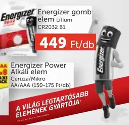 PRIVÁT Energizer gomb elem ajánlat