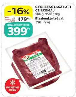 Auchan Gyorsfagyasztott csirkemáj ajánlat
