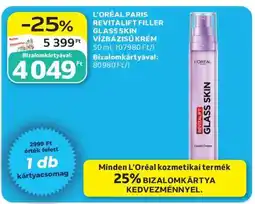 Auchan L'ORÉAL PARIS REVITALIFT FILLER GLASS SKIN VÍZBÁZISÚ KRÉM ajánlat