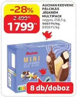 Auchan Auchan Kedvenc Pálcikás Jégkrém Multipack ajánlat