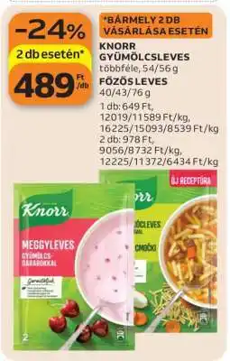 Auchan Knorr gyümölcsleves ajánlat