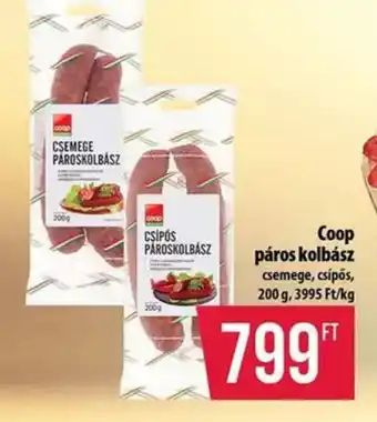Coop páros kolbász