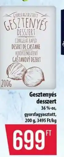 Coop Gesztenyés desszert ajánlat
