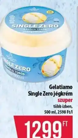 Coop Gelatiamo Single Zero jégkrém ajánlat