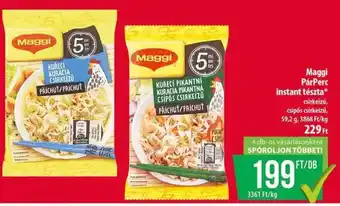 Coop Maggi PárPerc instant tészta ajánlat
