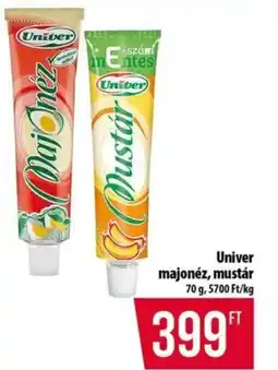Coop Univer majonéz, mustár ajánlat