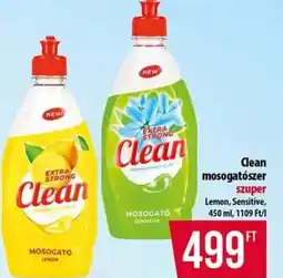 Coop Clean mosogatószer ajánlat