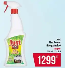 Coop Just Max Power hideg zsíroldó ajánlat