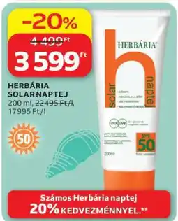 Auchan HERBÁRIA SOLAR NAPTEJ ajánlat