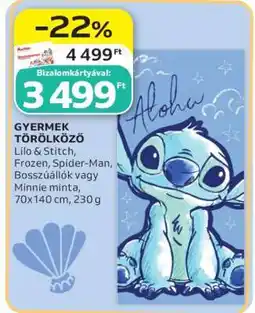 Auchan GYERMEK TÖRÖLKÖZŐ ajánlat