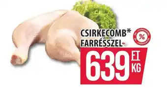 Csirkecomb farrésszel