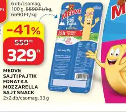 Auchan MEDVE SAJTI PAJTIK FONATKA MOZZARELLA SAJT SNACK ajánlat