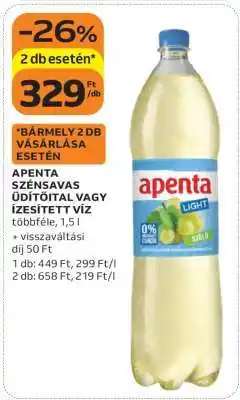 Auchan Apenta Szénsavas Üdítőital vagy Ízesített Víz ajánlat