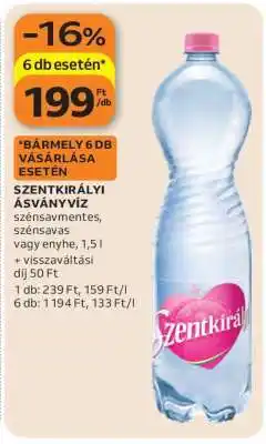 Auchan SZENTKIRÁLYI Ásványvíz ajánlat