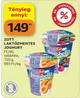 Auchan Zott Laktózmentes Joghurt ajánlat