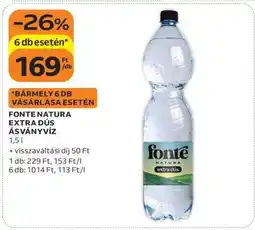 Auchan Fonte Natura Extra Dús Ásványvíz ajánlat