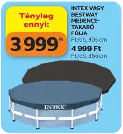 Auchan INTEX VAGY BESTWAY MEDENCE-TAKARÓ FÓLIA ajánlat