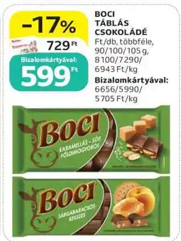 Auchan Boci Táblás Csokoládé ajánlat