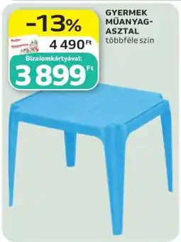 Auchan GYERMEK MŰANYAG ASZTAL ajánlat