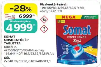Auchan Somat Mosogatógép Tabletta ajánlat