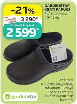 Auchan GARDENSTAR KERTIPAPUCS ajánlat