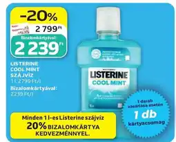 Auchan Listerine Cool Mint szájvíz ajánlat