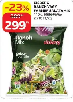 Auchan Eisberg Ranch vagy Farmer salátamix ajánlat