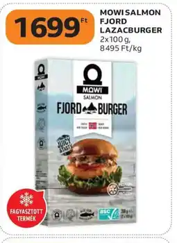 Auchan Mowi salmon fjord lazacburger ajánlat