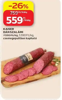 Auchan Kaiser dán szalámi ajánlat