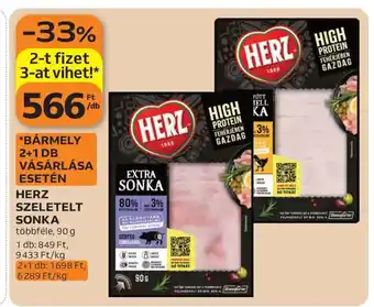 Auchan Herz szeletelt sonka ajánlat