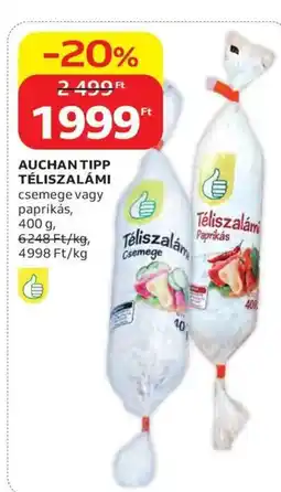 Auchan Auchan tipp téliszalámi ajánlat
