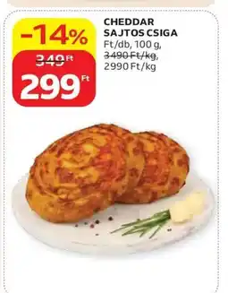 Auchan Cheddar sajtos csiga ajánlat