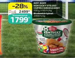 Auchan Ripp-Ropp Kentucky stílusú csípős csirkeszárny ajánlat