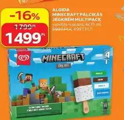 Auchan Algida minecraft pálcikás jégkrém multipack ajánlat