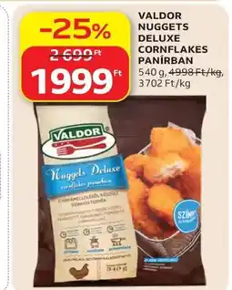 Auchan Valdor nuggets deluxe cornflakes panírban ajánlat