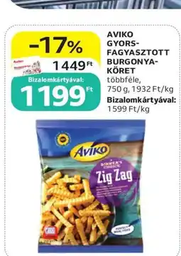 Auchan Aviko gyorsfagyasztott burgonyaköret ajánlat
