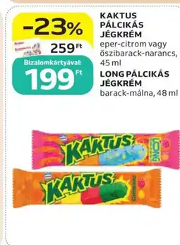 Auchan Kaktus pálcikás jégkrém ajánlat