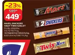 Auchan Mars, Snickers vagy Twix szelet ajánlat