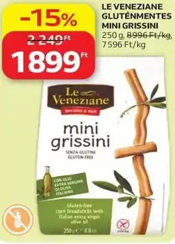 Auchan Le Veneziane Gluténmentes Mini Grissini ajánlat
