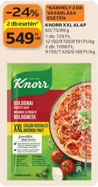 Auchan Knorr XXL Alap ajánlat