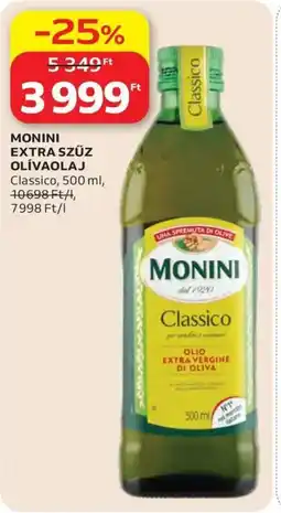 Auchan Monini extra szűz olívaolaj ajánlat