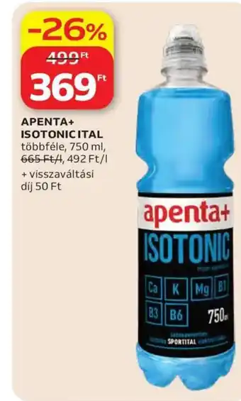 Auchan Apenta+ Isotonic ital ajánlat