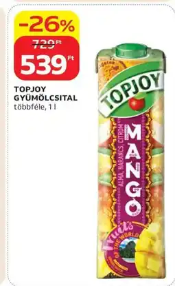 Auchan Topjoy gyümölcsital ajánlat