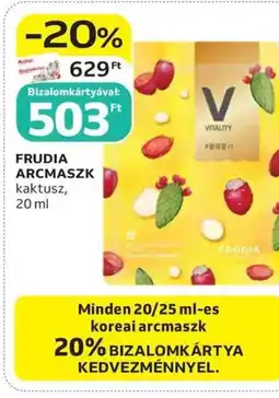 Auchan Frudia arcmaszk ajánlat